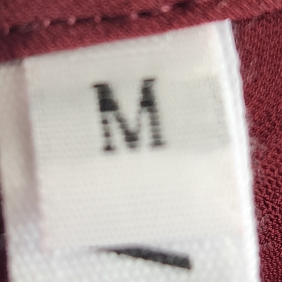 VIMPUNEC Maroon Oversized Cape Style Top Size Medium - Picture 9 of 11